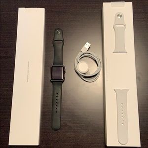 Series 1 38mm Black Aluminum Apple Watch